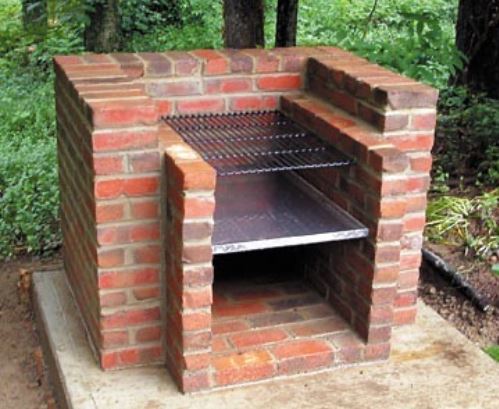 8 Garden BBQ Area Ideas for Stylish Outdoor Grilling 12 a DIY bbq made from bricks