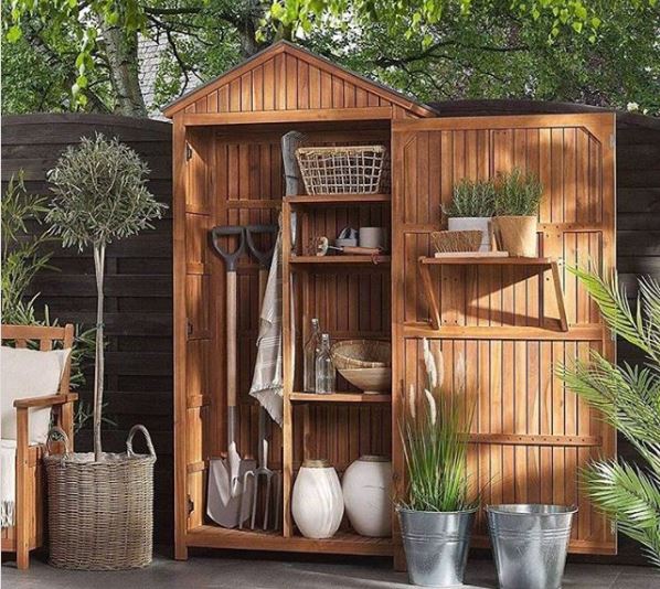 garden shed ideas a shallow shed filled with neatly organised tools