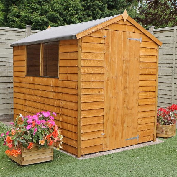 a standard brown shed