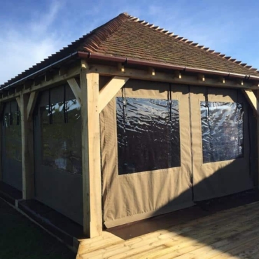 gazebo with side panels