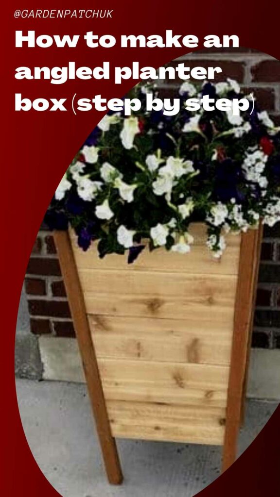 How to make an angled planter box (step by step)-min