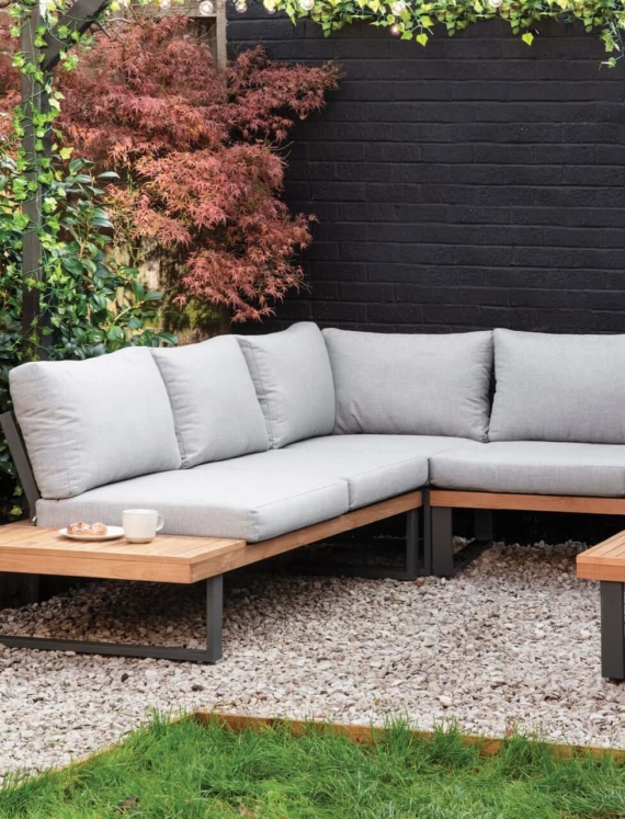 amberley four-piece teal sofa set