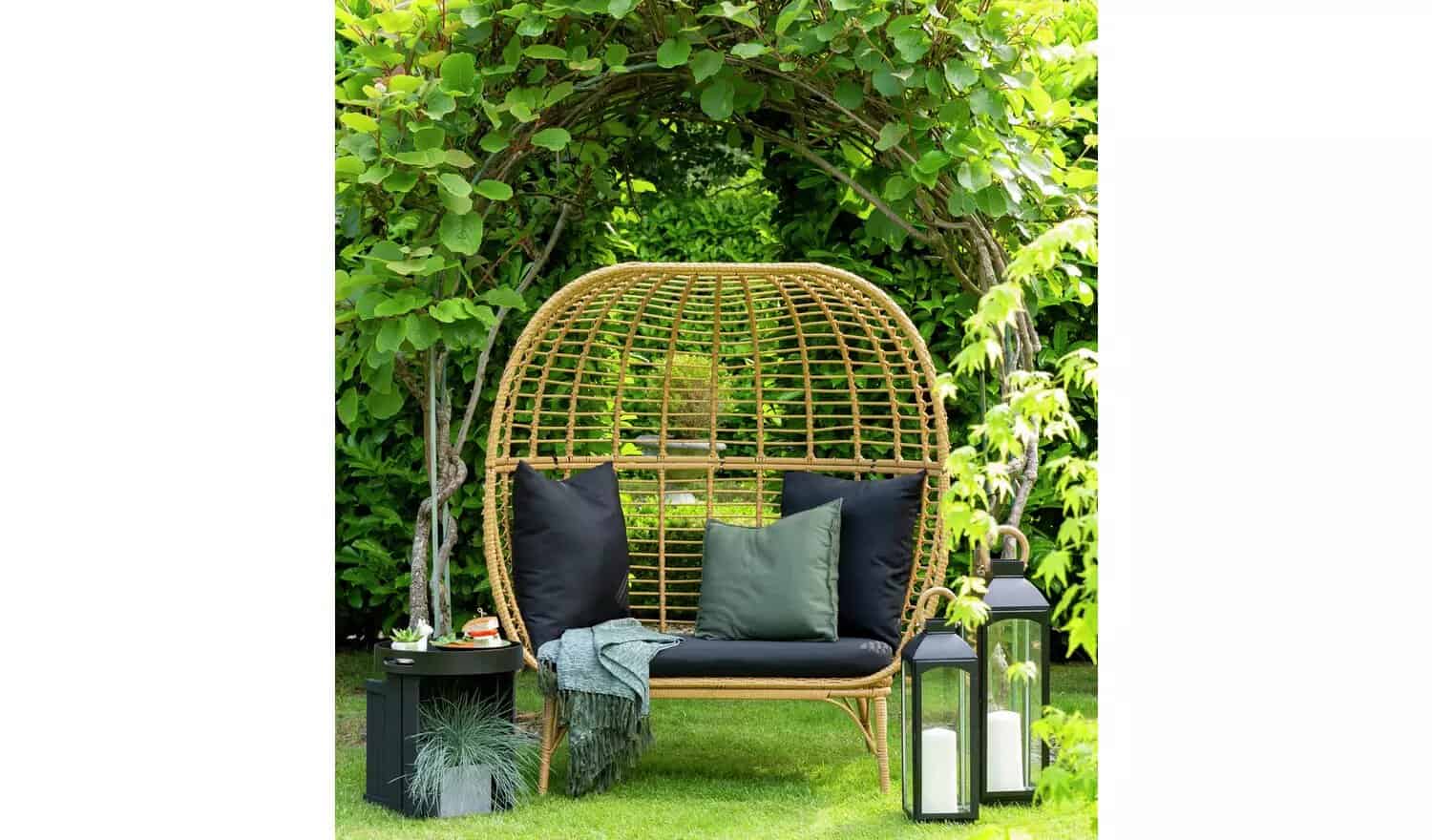 kora 2 seater egg chair