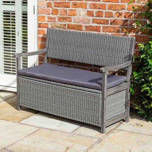 alderley rattan storage bench