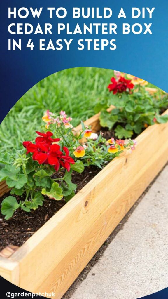 HOW TO BUILD A DIY CEDAR PLANTER BOX IN 4 EASY STEPS-min