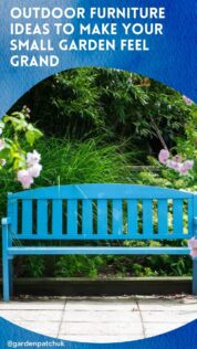 OUTDOOR FURNITURE IDEAS TO MAKE YOUR SMALL GARDEN FEEL GRAND