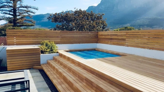 raised pool decking