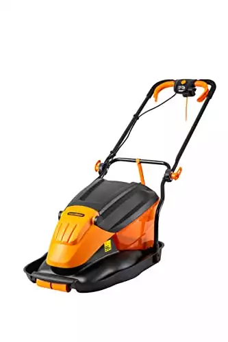 LawnMaster 1800W 36cm Electric Hover Mower – Grass Collection Box, Adjustable Cutting Heights, for Medium to Large Lawns