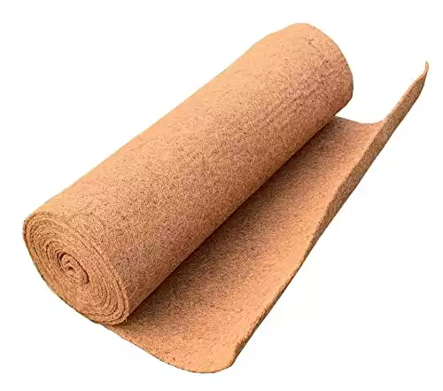 10m Bulk Roll Co-Co Hanging Basket Liner (0.75m wide)