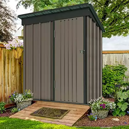UDPATIO Metal Outdoor Storage Shed