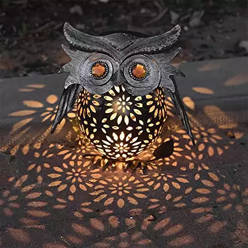GloBrite Solar Outdoor Hanging Owl Lantern