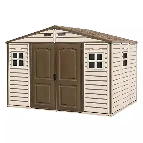 Duramax WoodSide Plastic Garden Shed