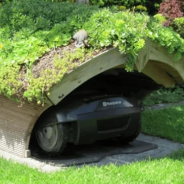 19 Robot Lawn Mower Garage Ideas to House Your Grass Pet